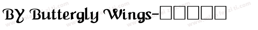 BY Buttergly Wings字体转换
